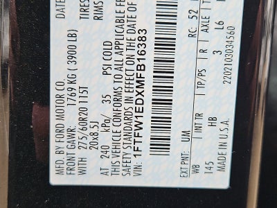 2021 Ford F-150 LARIAT