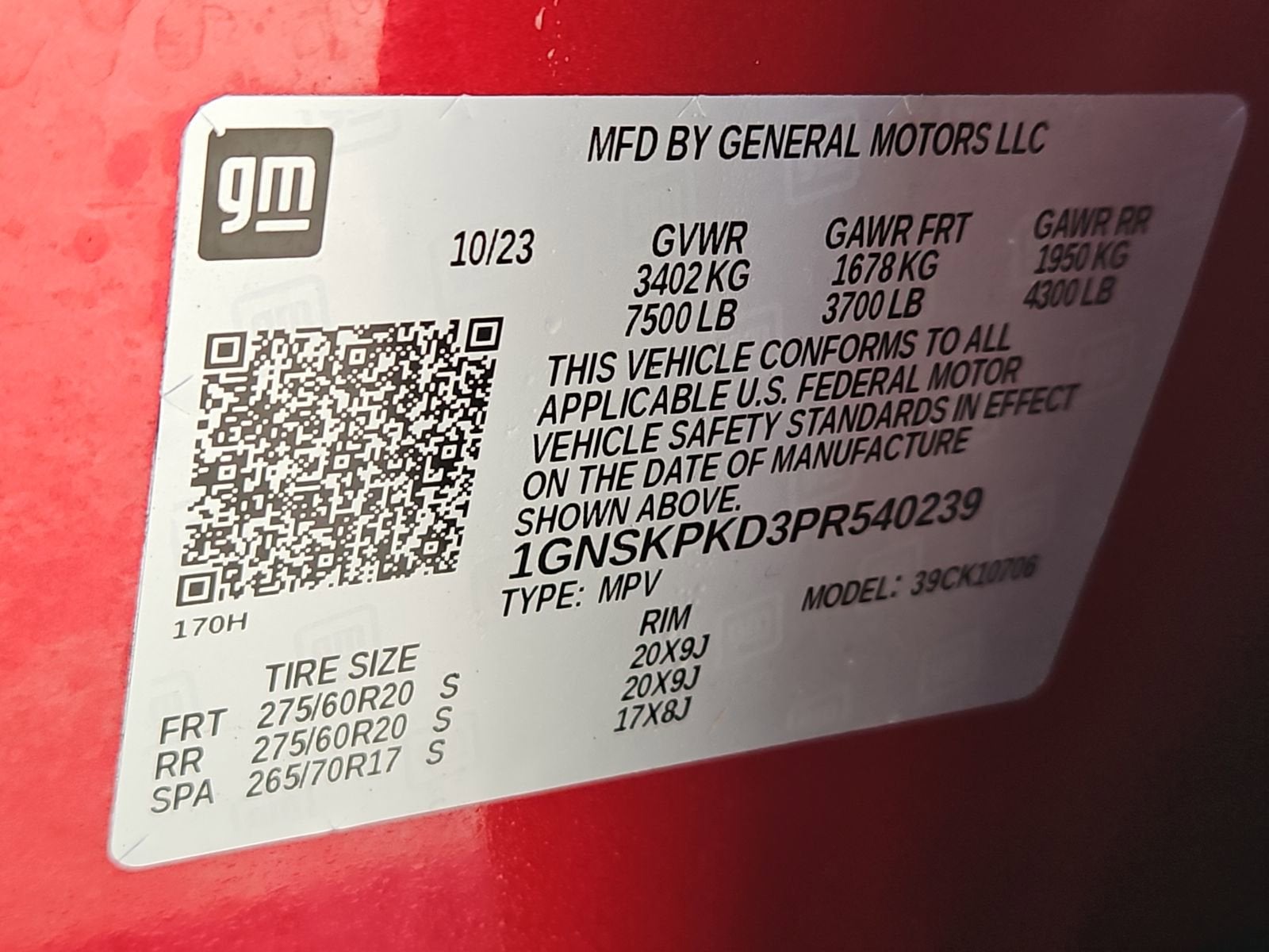 2023 Chevrolet Tahoe Z71