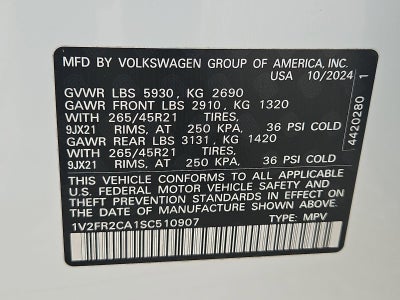 2025 Volkswagen Atlas 2.0T SEL Premium R-Line