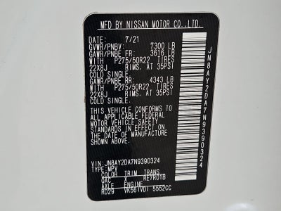 2022 Nissan Armada Platinum 2WD