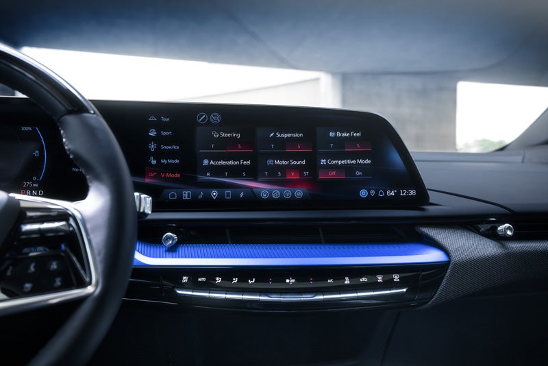 The 2026 OPTIQ-V Display Screen Displaying the V-Mode Settings | Wiesner of Huntsville in Huntsville TX